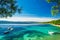 Beautiful sea view with beach Zlatni Rat or Golden Cape