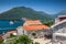 Beautiful sea view. Kotor bay in Montenegro