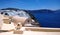 Beautiful sea view from Santorini. City of Oia