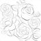 Beautiful seamless background with roses