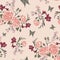 Beautiful Seamless Background with Victorian Roses