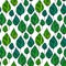 Beautiful seamless floral pattern background. Green leaves backdrop. Hibiscus leaves vector repeatable design.