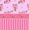 Beautiful seamless floral pattern, flower illustration. Elegance wallpaper with of pink roses on floral background.