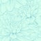 Beautiful seamless pattern with blue dahlia flowers.