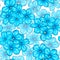 Beautiful seamless pattern with blue flowers daisy. design for greeting cards and invitations of wedding, birthday, Valentine`s D
