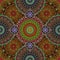 Beautiful seamless pattern with bright mandalas in ethnic style. Print for fabric, square carpet, fashion scarf
