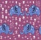 Beautiful seamless pattern enamored elephants fabric, textile