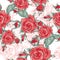Beautiful Seamless Rose Background