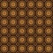 Beautiful seamless texture with embossed golden circular ornament