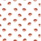 Beautiful seamless vector pattern with very cute watercolor hedgehog fishes. Stock illustration. Sea life wallpaper