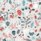 Beautiful seamless winter pattern