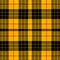 Beautiful seamless yellow tartan pattern