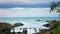 Beautiful seascape, boats in the sea against the blue sky