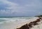 Beautiful seascape. The Caribbean, Tulum in Quintana Roo, Mexico.