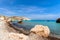 beautiful seascape in cyprus aphrodite rock