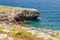 Beautiful seascape at Marina di Andrano, Salento, Apulia, Italy