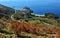 Beautiful seascape of Montenegro: top view of Sveti Stefan