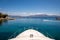 Beautiful seascape off the coast of Kastos island, Ionian sea, Greece in summer.