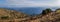 Beautiful seascape panorama, Crete, Greece