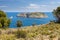 Beautiful seascape in Spanish Costa Brava near small town L Estartit. Islands Medas