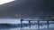 Beautiful seascape with tide and lonely pier