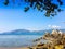 Beautiful seascape view of Kalim beach, nearby Patong beach, Kathu District, Phuket, Thailand.