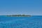 Beautiful seascape view travelling to Antiparos island as the boat approaches the port.