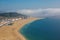 Beautiful seaside resort of Nazare in Portugal