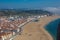 Beautiful seaside resort of Nazare in Portugal