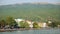 Beautiful seaside view of Ohrid town and the Ohrid lake. Ohrid is fa