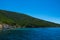 Beautiful seaside view of Peristera island during boating, located near Alonissos, Greece