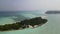 Beautiful secluded tropical island in Maldives. Aerial video. Drone footage. Ocean