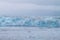 A beautiful section of Hubbard Glacier s