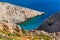 Beautiful Seitan limania beach on Crete, Greece