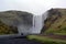 Beautiful Seljalandsfoss Waterfall in Iceland in Summer