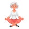 Beautiful senior woman in various poses of yoga