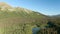 Beautiful, Serene Mountain and Island Lake View on a Summer Day