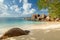 Beautiful Seychelles beach at La Digue