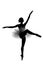 Beautiful shadow silhouette of ballerina 7