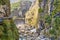 Beautiful Shakadang river near Swallow Grotto in Yanzikou, Taroko national park