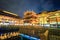 Beautiful shanghai yuyuan garden at night