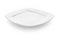 Beautiful shape ceramic plate on white background