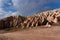 Beautiful shape rocks in Capadocia in rose valley