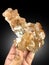 beautiful sherry color natural brown topaz crystal cluster mineral specimen from skardu pakistan