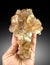 beautiful sherry color natural brown topaz crystal cluster mineral specimen from skardu pakistan