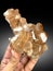 beautiful sherry color natural brown topaz crystal cluster mineral specimen from skardu pakistan