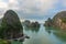 Beautiful shores of Ha Long Bay, Vietnam