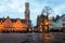 Beautiful shot of Belfry of Bruges in Belgium