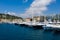 Beautiful shot of the boats parked in the famous port of Nice in France