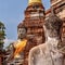 Beautiful shot of Buddhist statues - religious concept